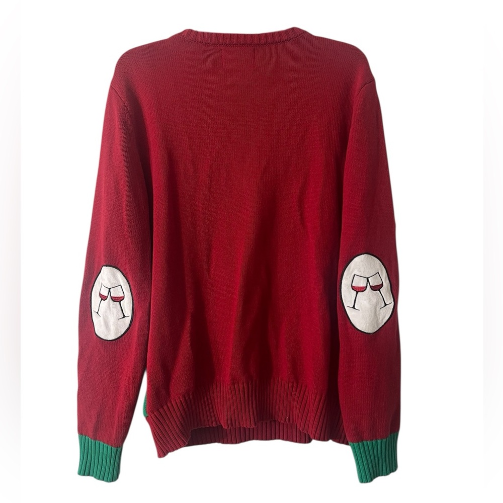 Spencer's ugly sweater Red and Green Crewneck size large - Picture 2 of 4